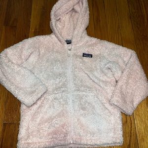 Patagonia Pink Furry Friends Hoodie Size Girls 4T